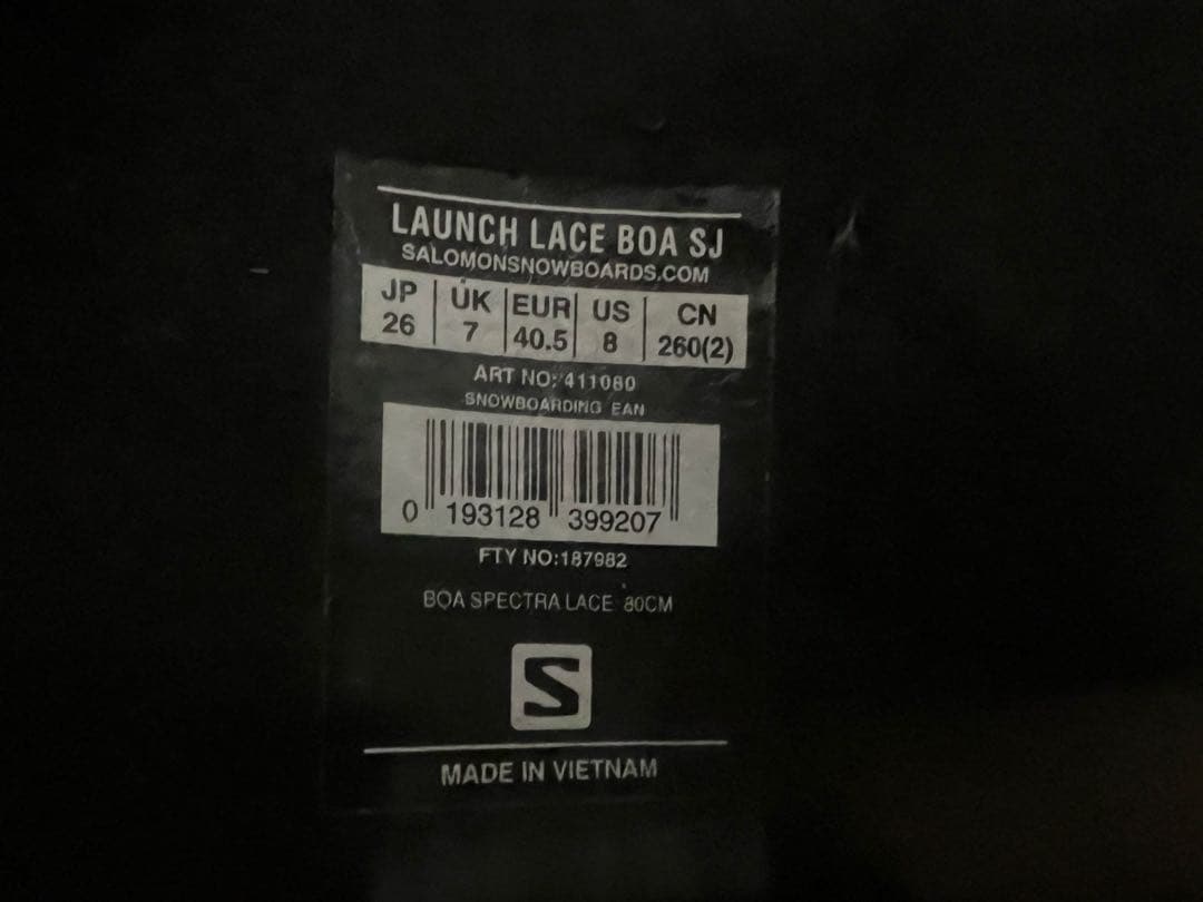 サロモンLAUNCH LACE BOA SJ