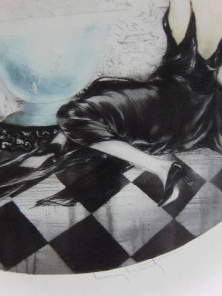 ルイ・イカール、からかい、希少限定画集画、新品額装付、状態良好