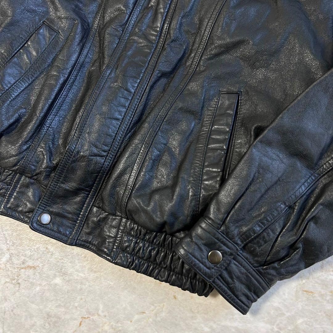 A-2ミリタリーデザイン ショート丈 本革レザー ボンバージャケット