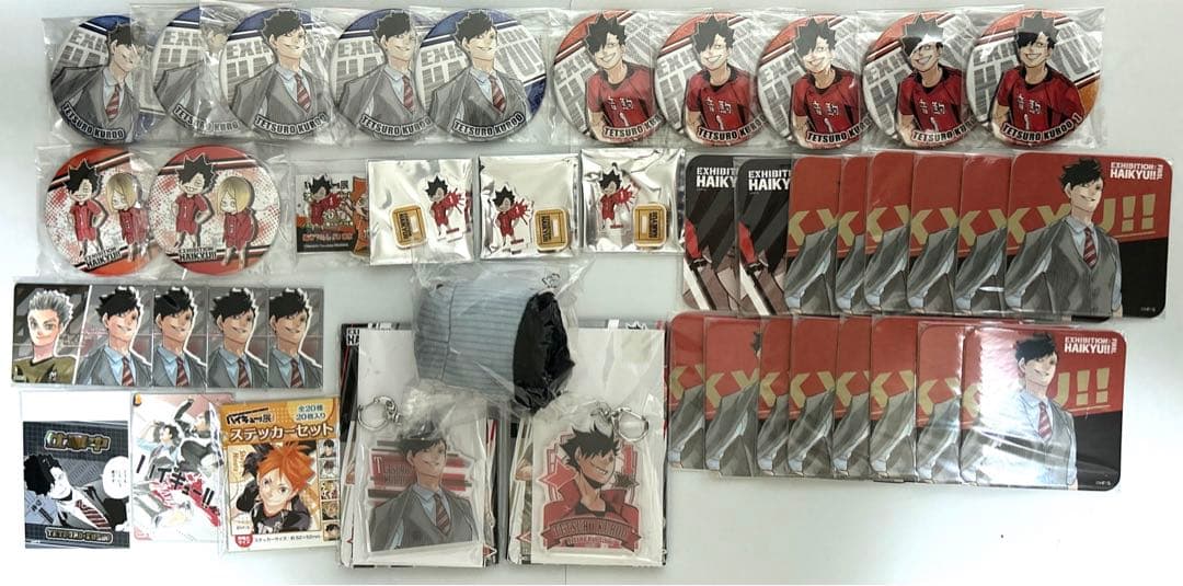 ハイキュー展　黒尾鉄朗　缶バッジ　コースター　アクリルminiフィギュア ハイキュー展 黒尾鉄朗 缶バッジ コースター アクリルminiフィギュア