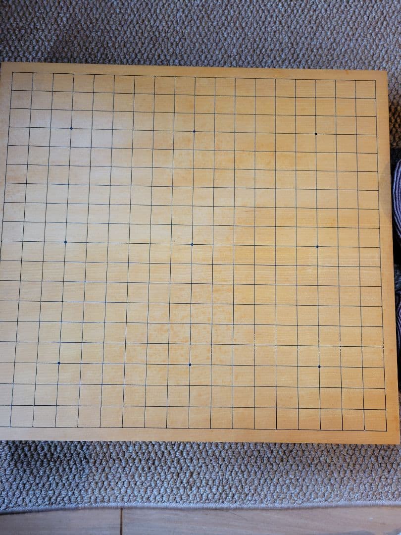 高級碁盤(1枚板)と那智黒蛤碁石セット