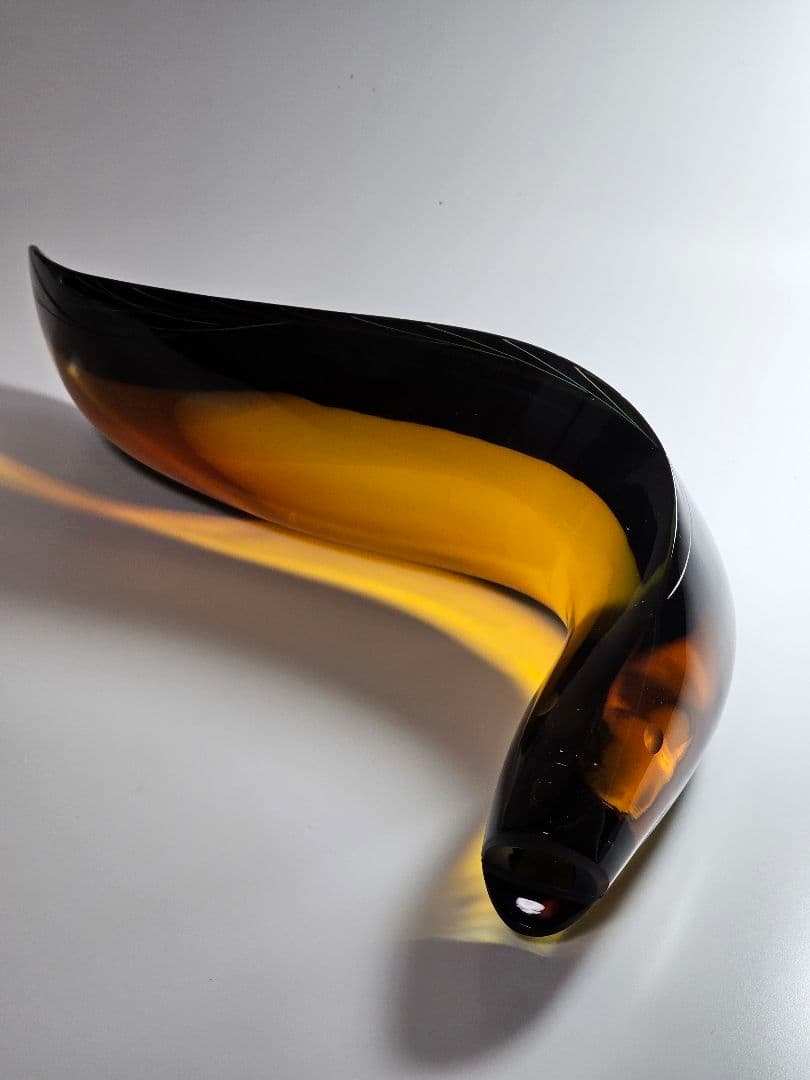 チェコスロバキア EXBOR 魚 インテリア☆置物 ガラス製 全長33cm