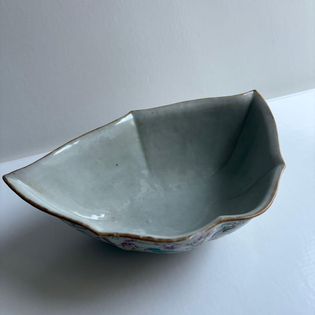 中国 陶器 色絵 鉢