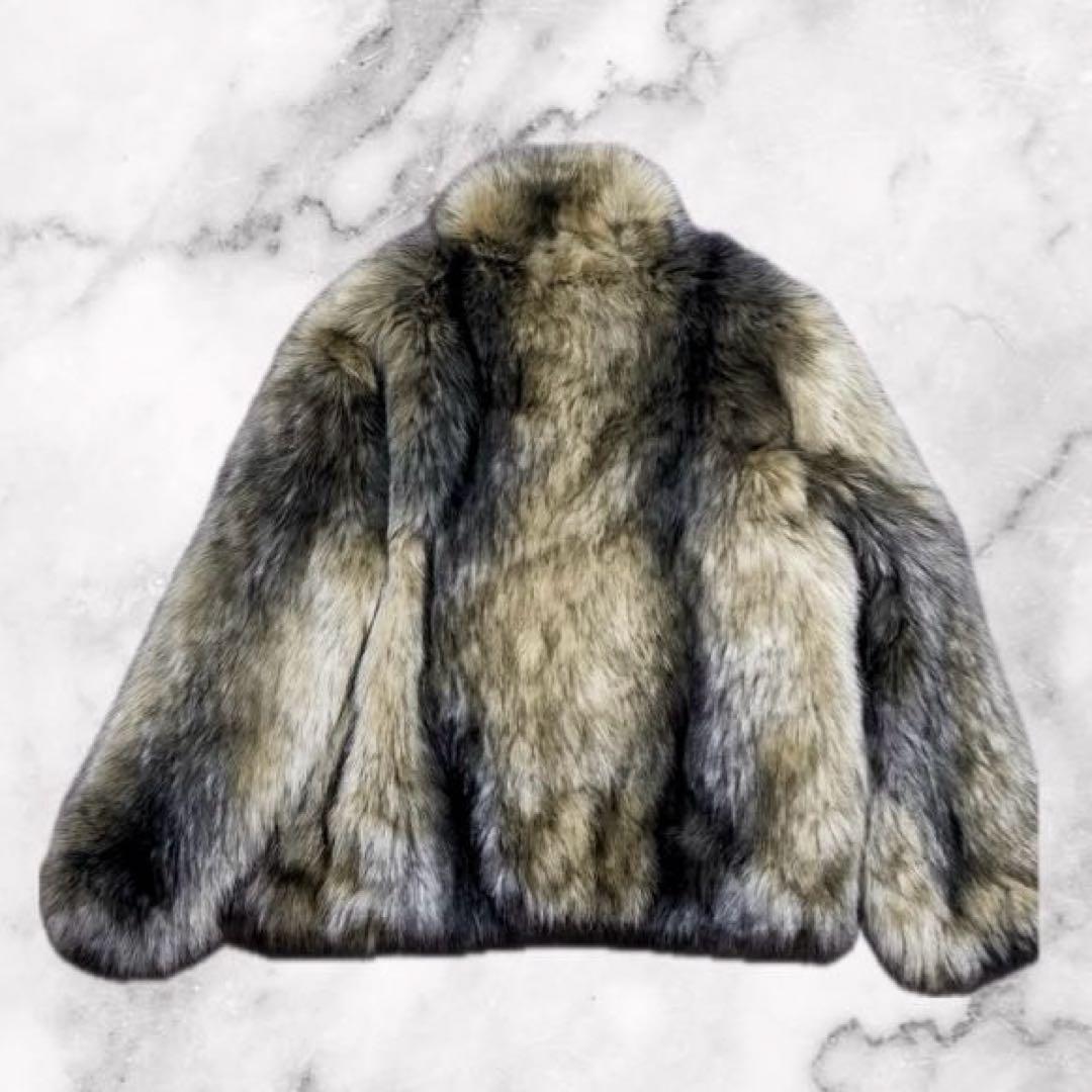 【希少】ZARAフェイクファーボンバージャケットファーブルゾンファージャケット