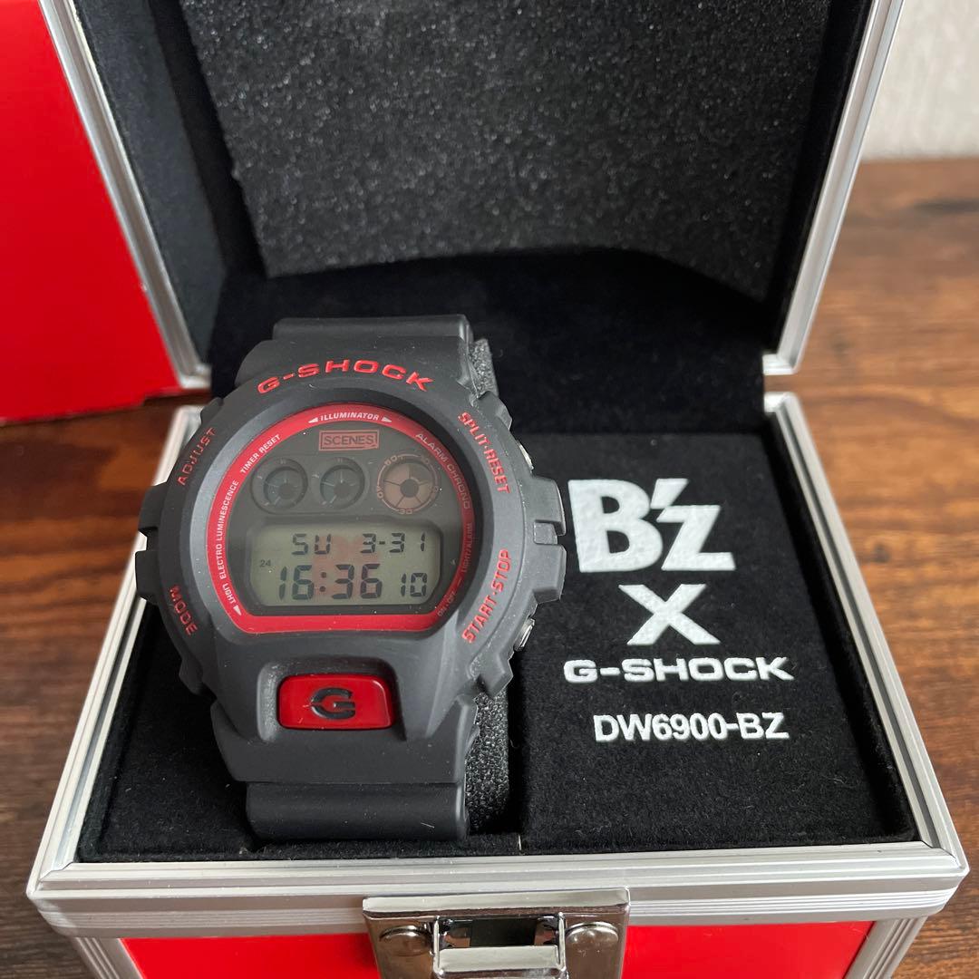 激レアG-SHOCK DW-6900 B'z 30周年記念モデル RED