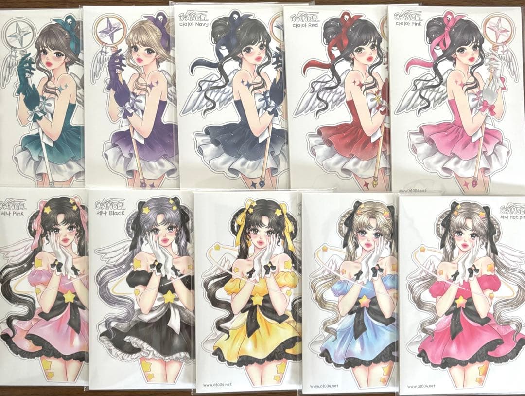 韓国作家さん o1004さん ステッカー（コラージュ 女の子 人物）