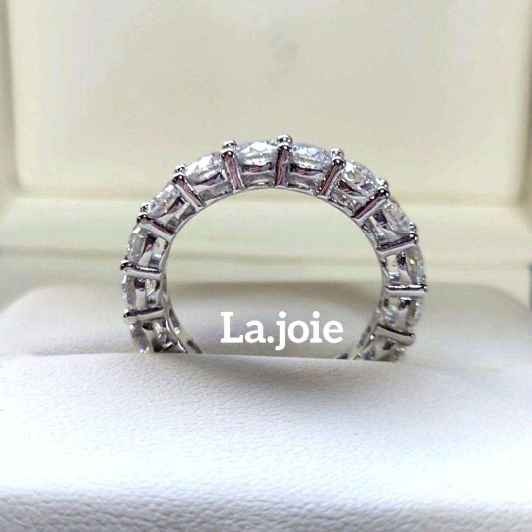 最高品質 モアサナイト フルエタニティ 【9号】4mm リング