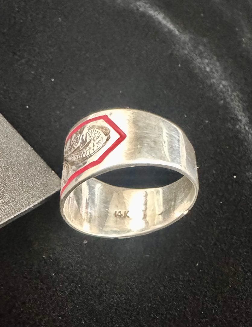 ハワイアンジュエリー　リング　14K ホワイトゴールド　13.5号