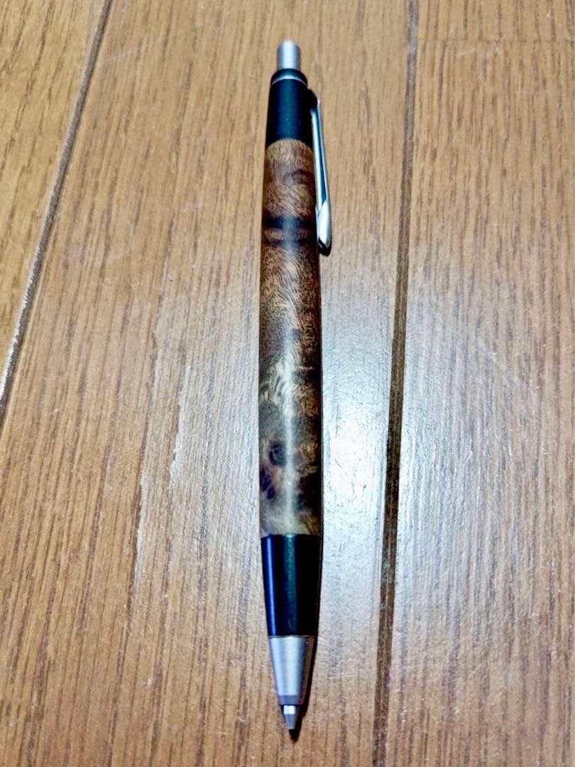 超希少】野原工芸マーブルウッド旧型シャーペン(固定式口金)