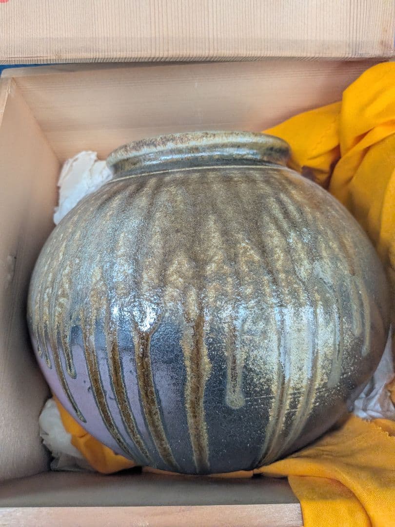 丹波焼　花瓶　壺　アンティーク　レトロ