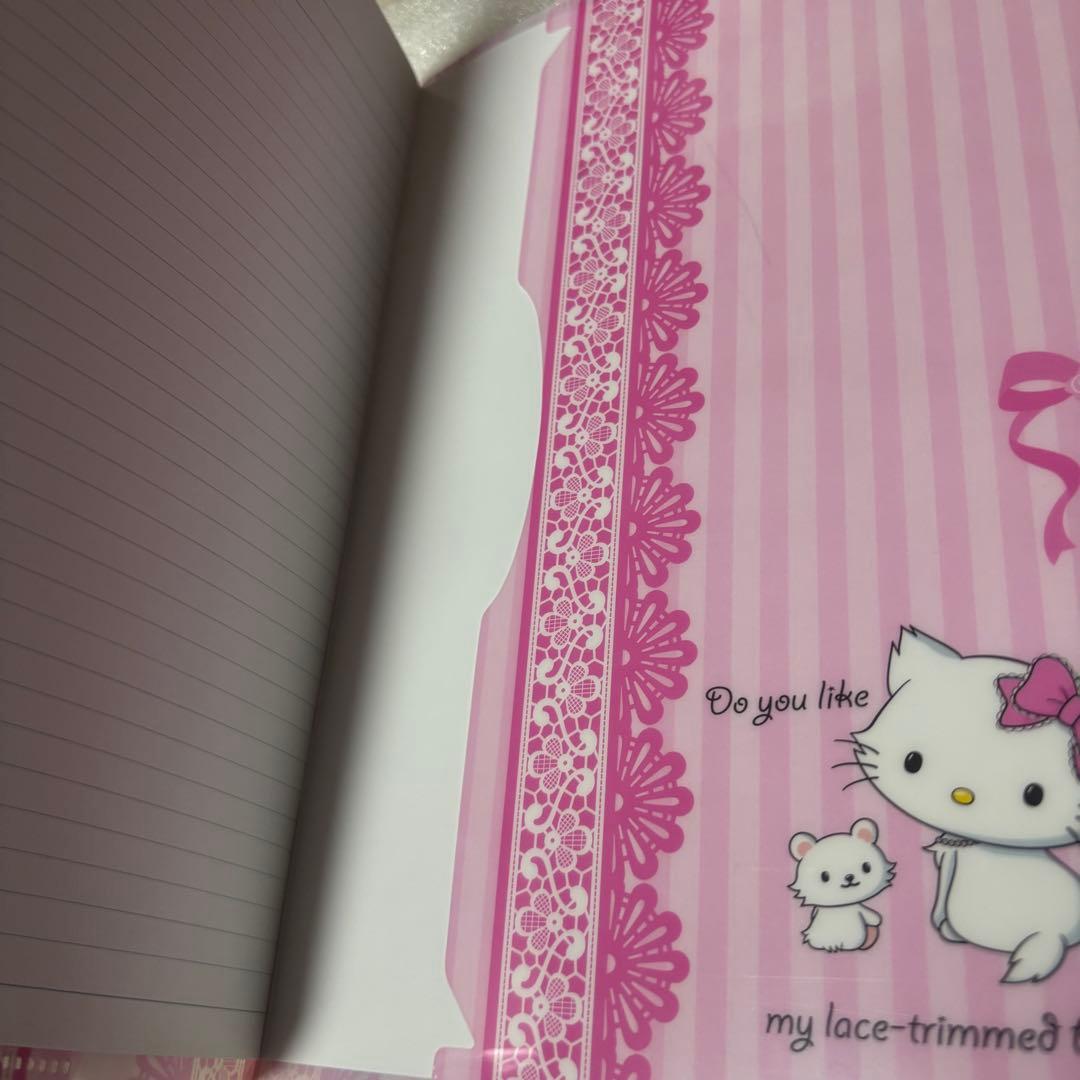 チャーミーキティ 2005 2つ折り 見開き クリアファイルカバー付き