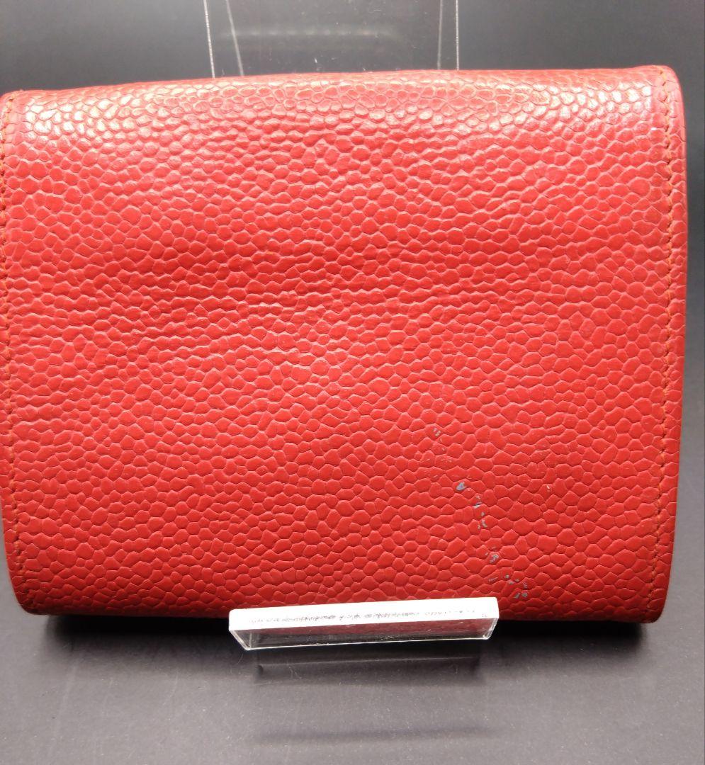 CHANEL ケース 小銭入れ 財布 ココマーク キャビアスキン 赤