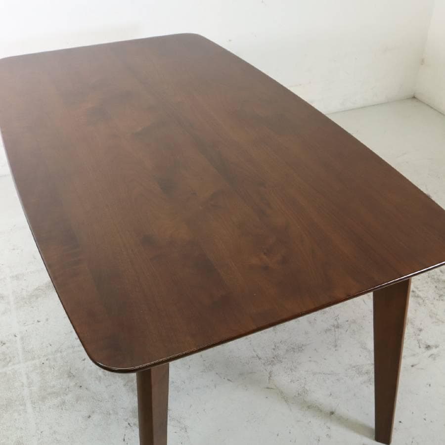 柏木工 ダイニングテーブル 幅150cm OB53W 色BW ウォールナット材