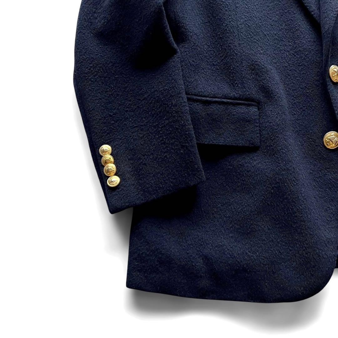 【美品】ヴィンテージPOLO RALPH LAUREN ウール金釦紺ブレザー