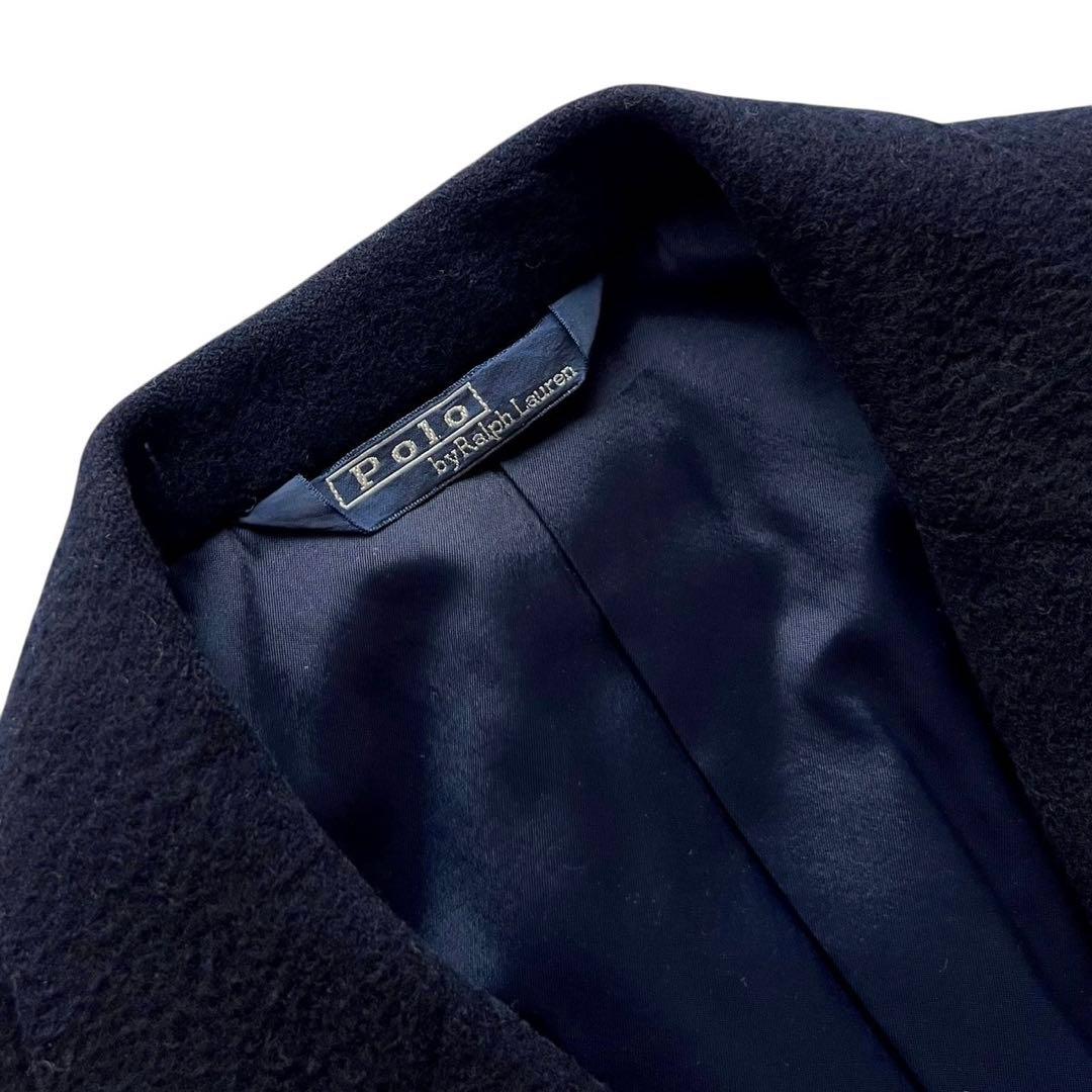 【美品】ヴィンテージPOLO RALPH LAUREN ウール金釦紺ブレザー