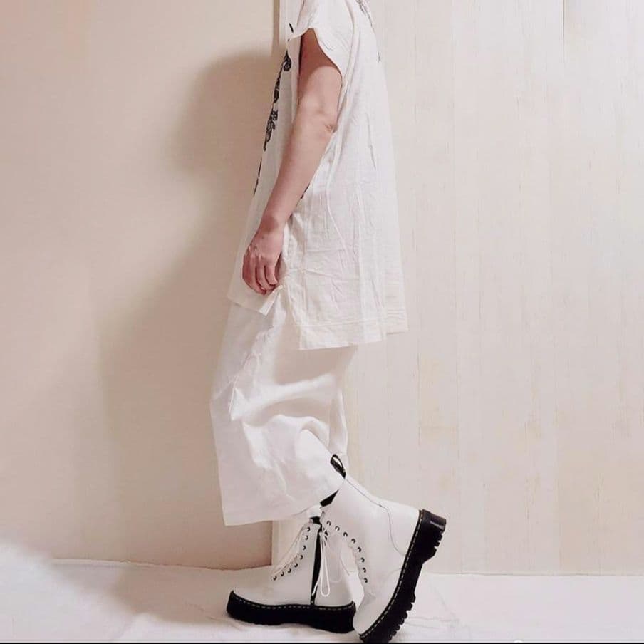 NO CONTROL AIR ワイド サルエル ガウチョパンツ 白