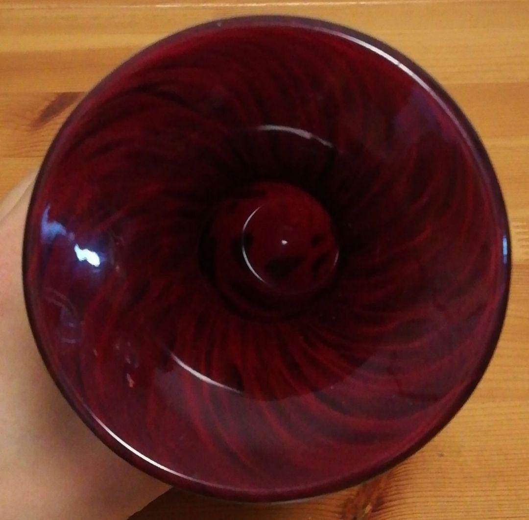 大川恵司作 彫刻 硝子 花図 花入 共箱 栞付 花瓶