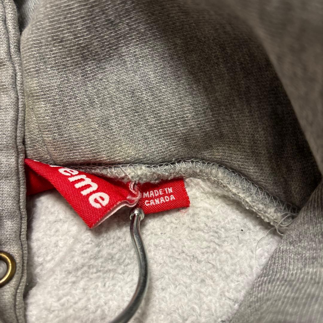 Supreme ボックスロゴ　グレー パーカー