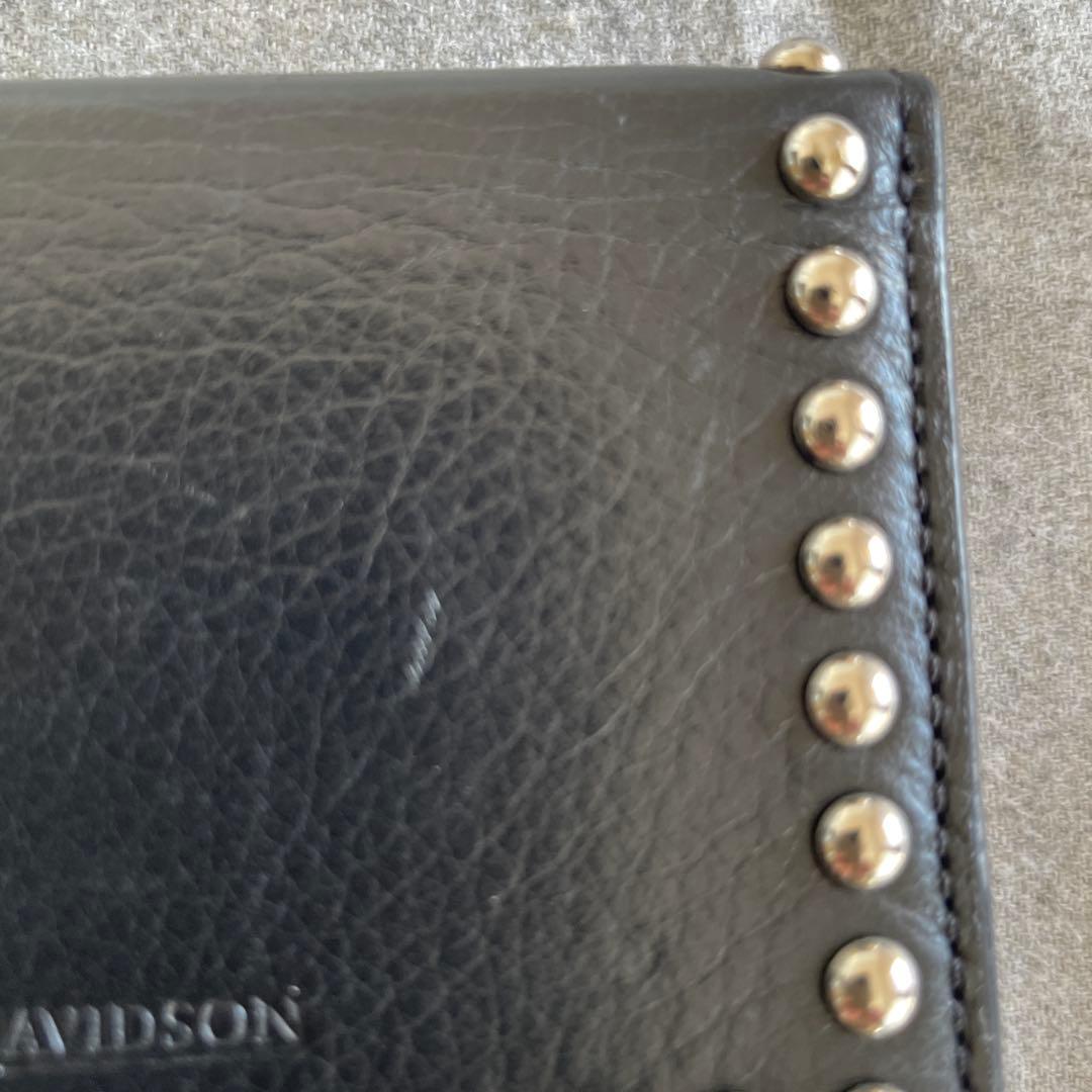 J.M. DAVIDSON スタッズ付き三つ折り財布