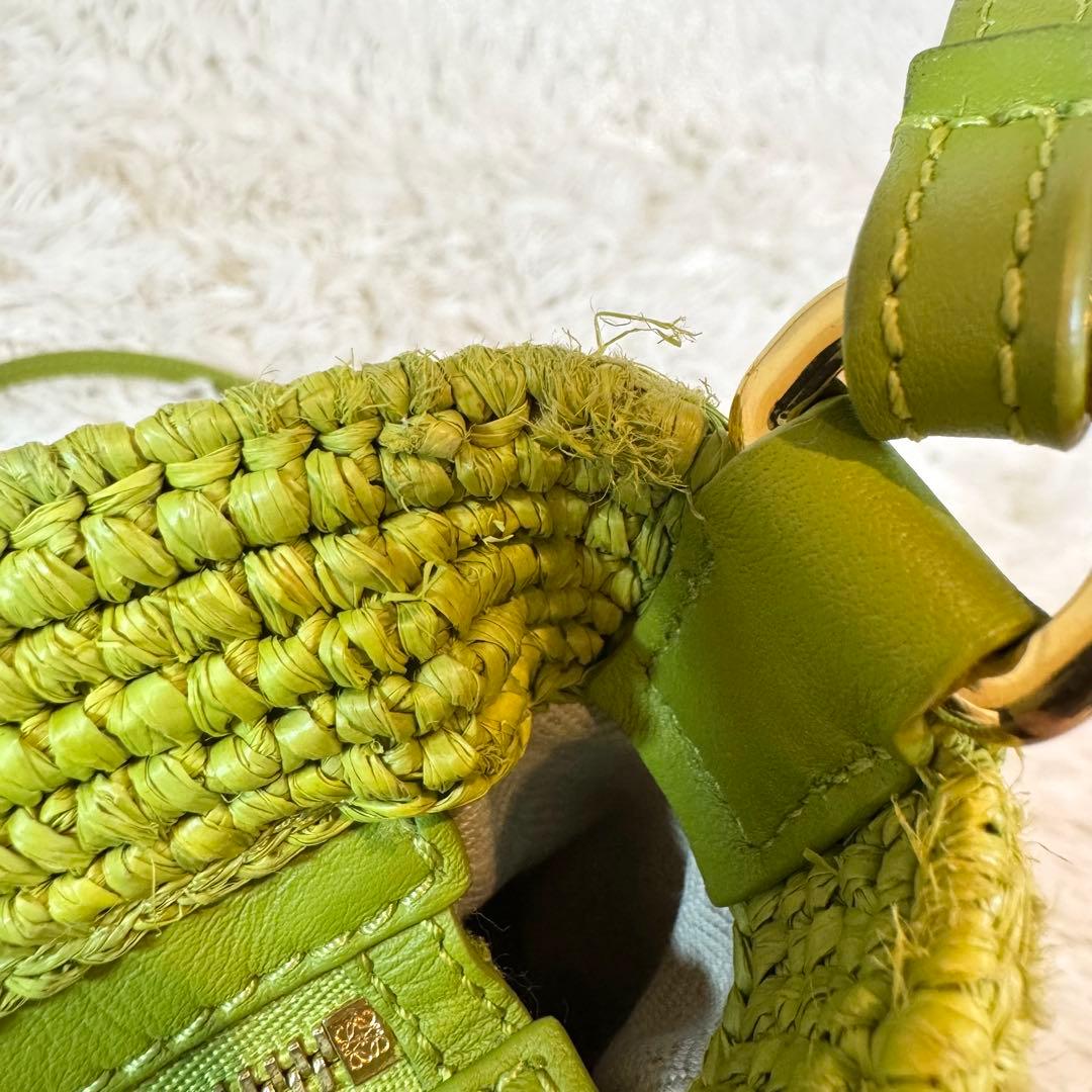 未使用級✨ロエベ ショルダーバッグ アナグラム バスケット スリットポシェット