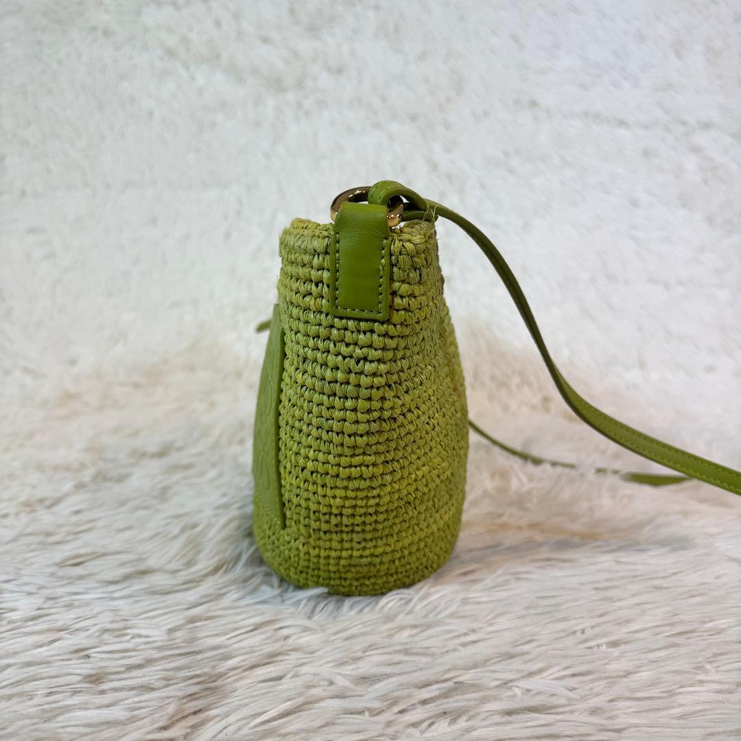 未使用級✨ロエベ ショルダーバッグ アナグラム バスケット スリットポシェット