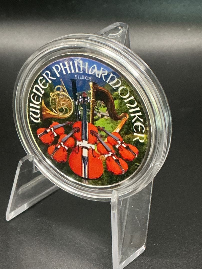 2024年オーストリア・ウィーン・フィルハーモニー「フラッグ」カラー銀貨