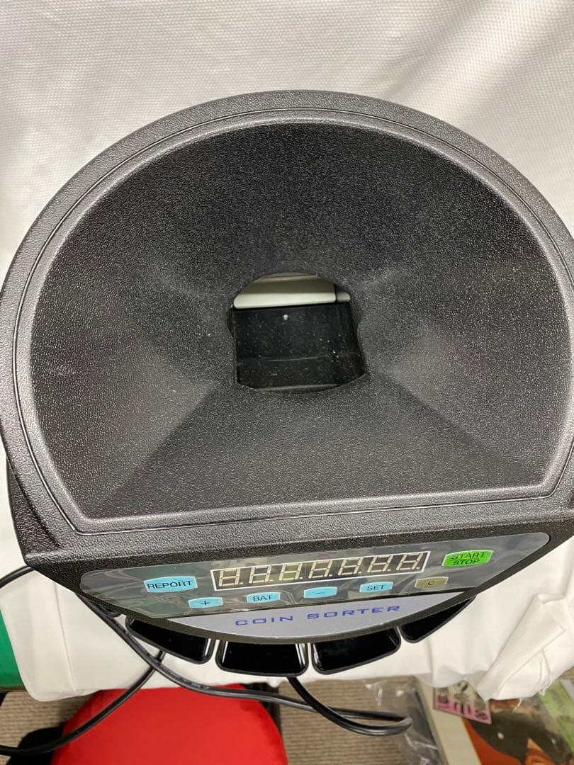 コインカウンター小銭 自動 高速 500枚 電子式硬貨選別機 ジャンク品と纏め