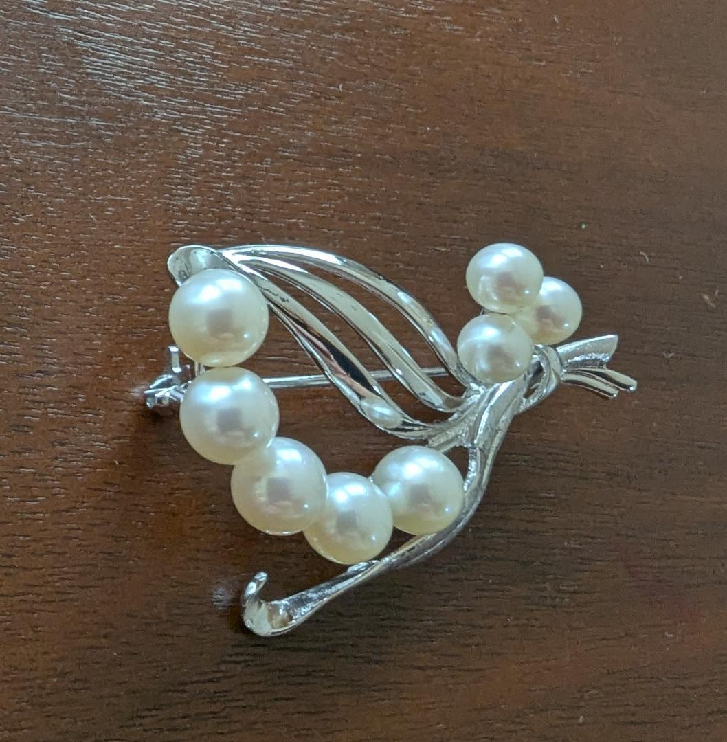 3点まとめて ミキモトブローチ・タサキネックレス・ノンブランド