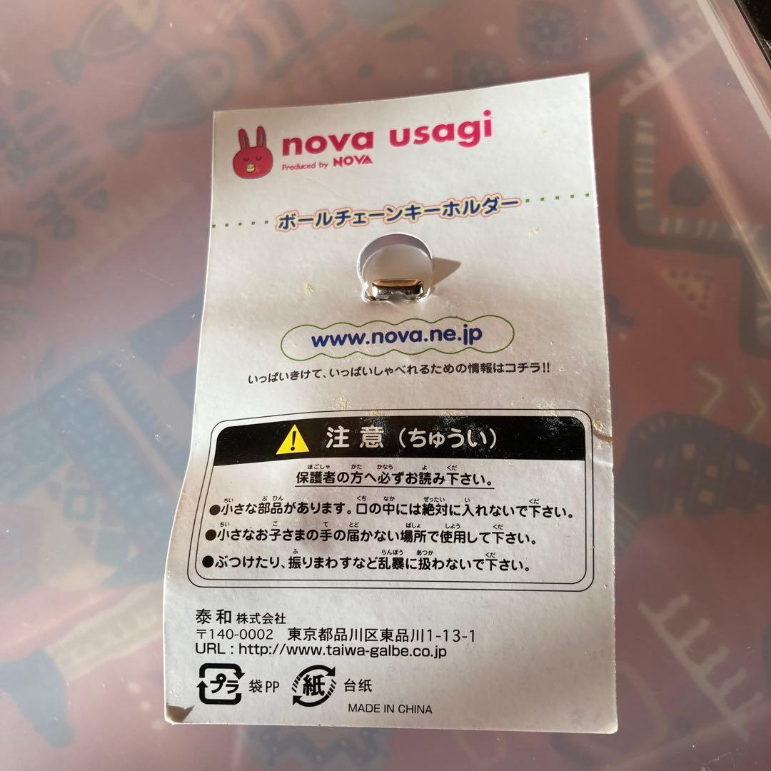 キーホルダー　NOVA うさぎ　ノバ　新品未使用