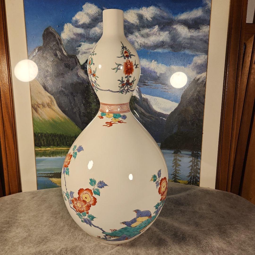 初代古琳庵 館林貞夫作 柿右衛門様式紋様 高さ約48cm - メルカリ