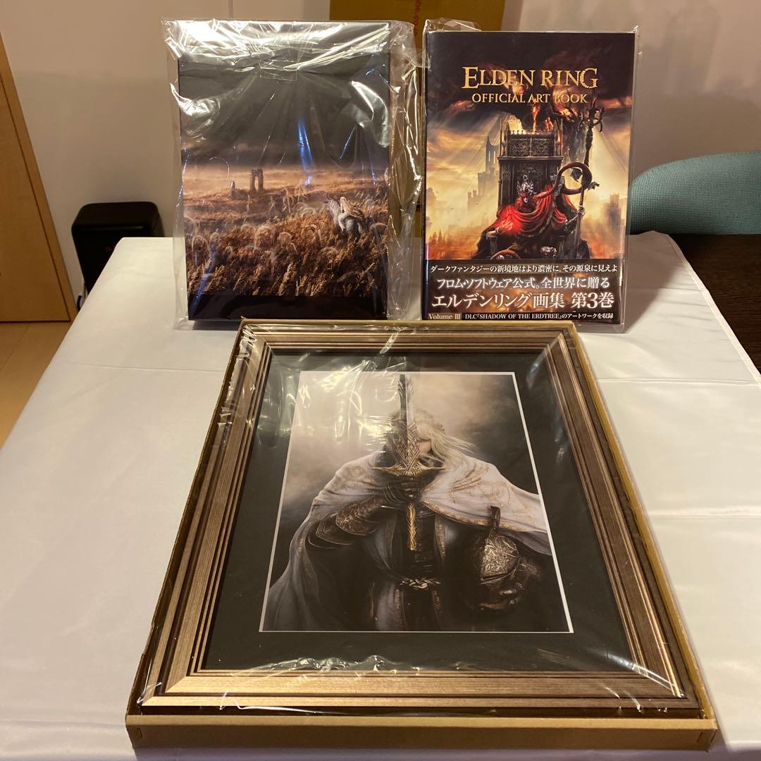 未開封】針の騎士レダ額装とエルデンリングオフィシャルアートブック