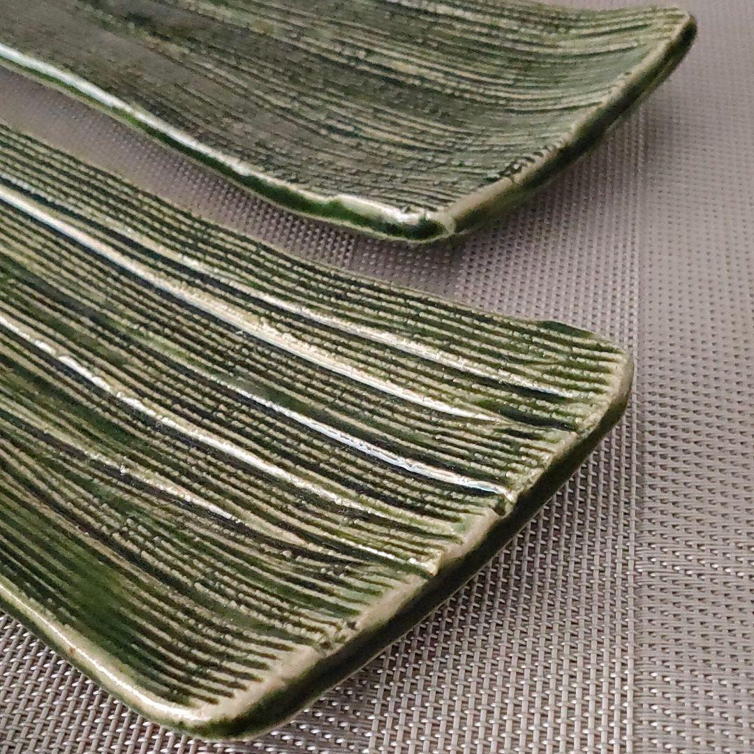 総織部 櫛目皿 5枚組