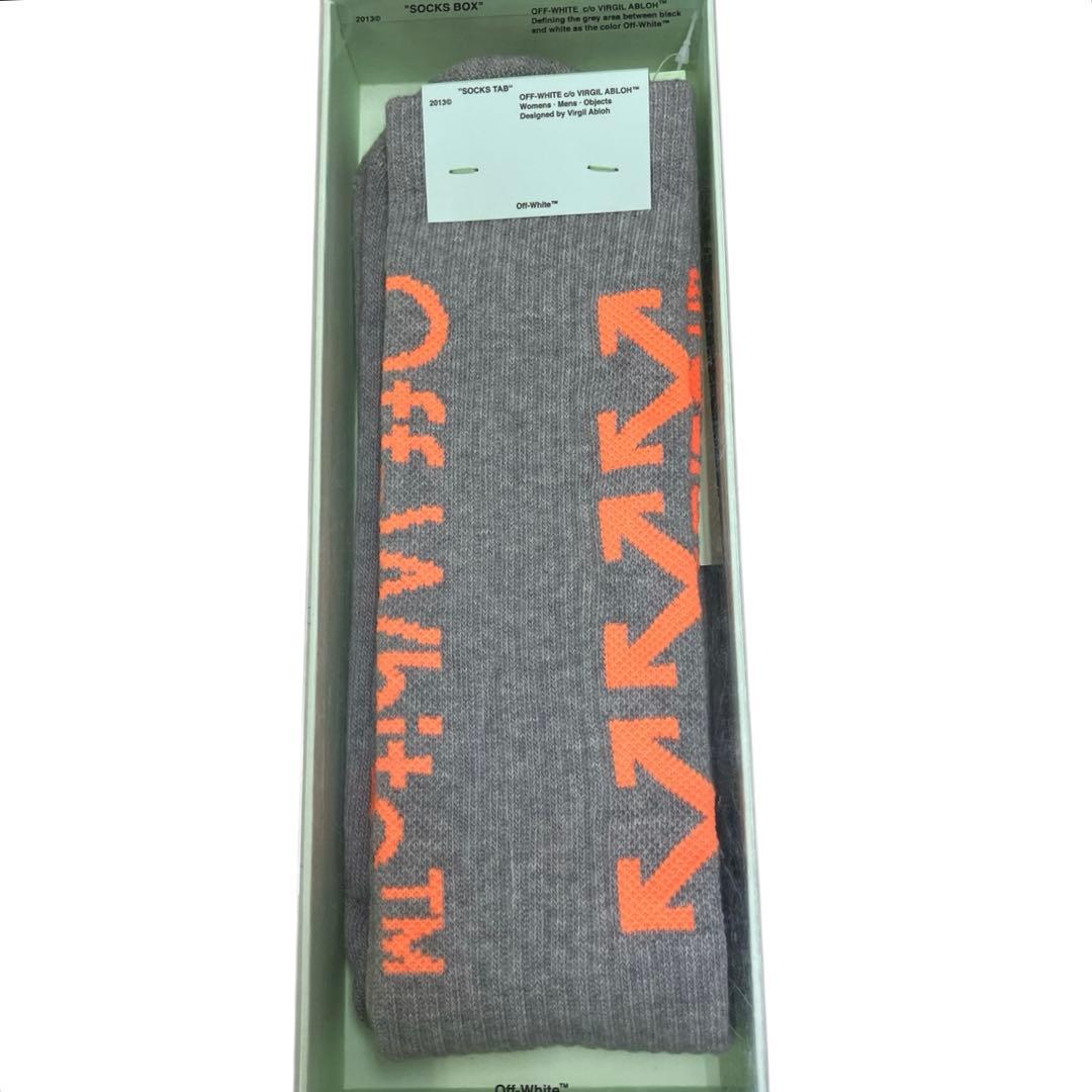 Off-White ソックス　グレー　タグ付　新品
