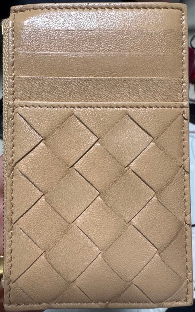 [美品] ボッテガ ヴェネタ ケース カードホルダー ベージュ　値下中