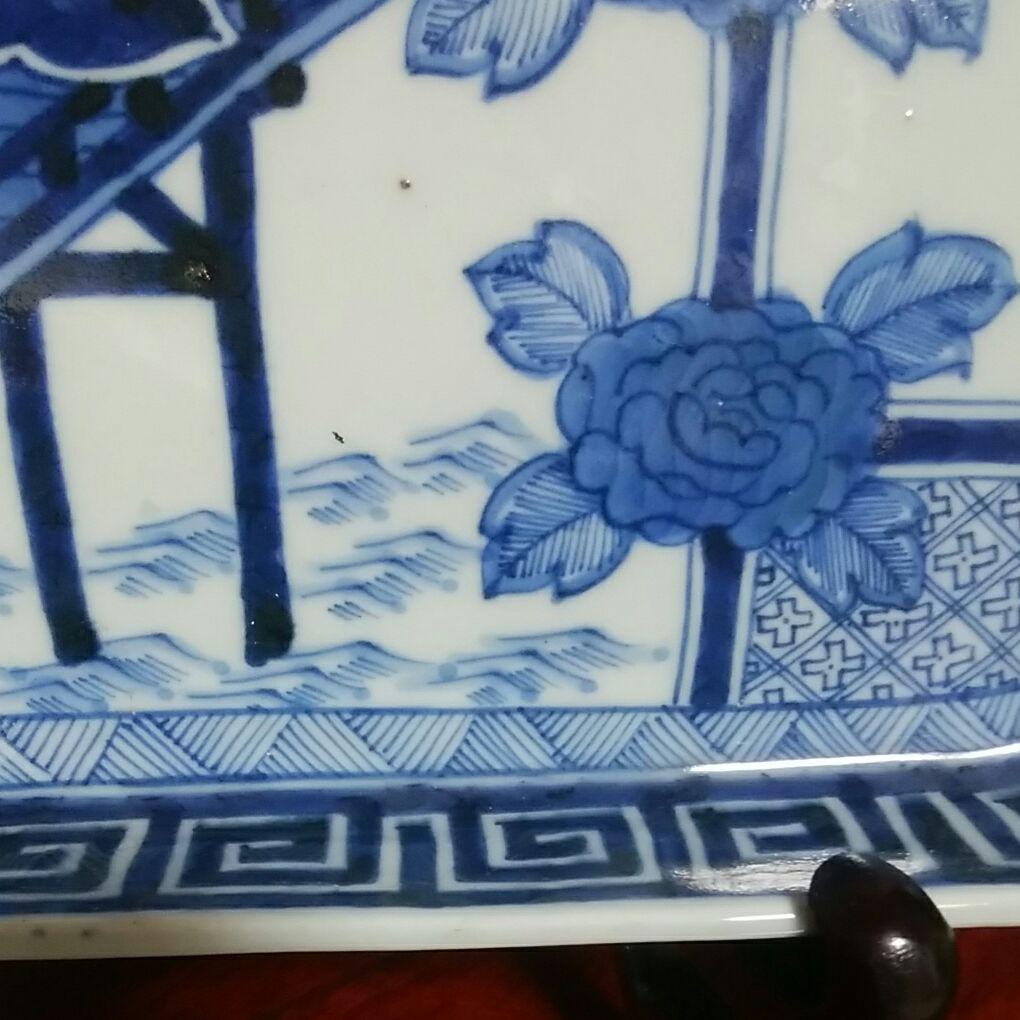 282 古伊万里 染付 角皿