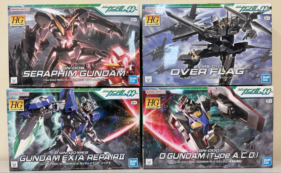 10個未組立。ダブルオーまとめ売りハルート、オーバーブラッグ