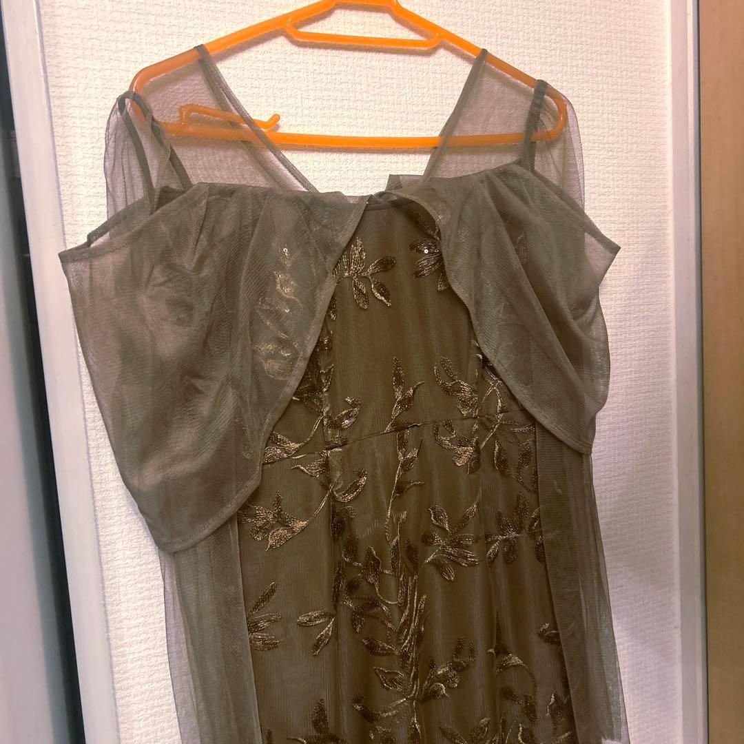 LEJA チュールロングスリーブリーフIラインワンピースドレス