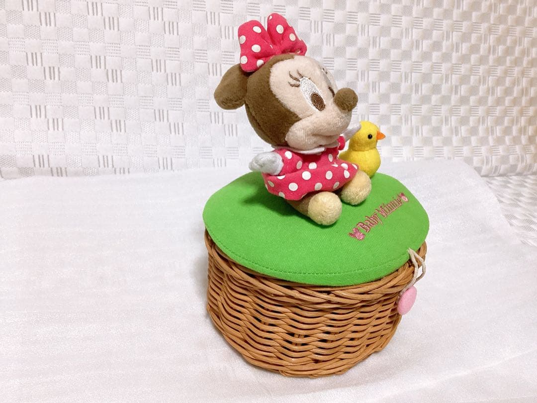 平成レトロ❤︎DiSNEY❤︎ 非売品 ミニーマウス ぬいぐるみ 小物入れ タグ付き