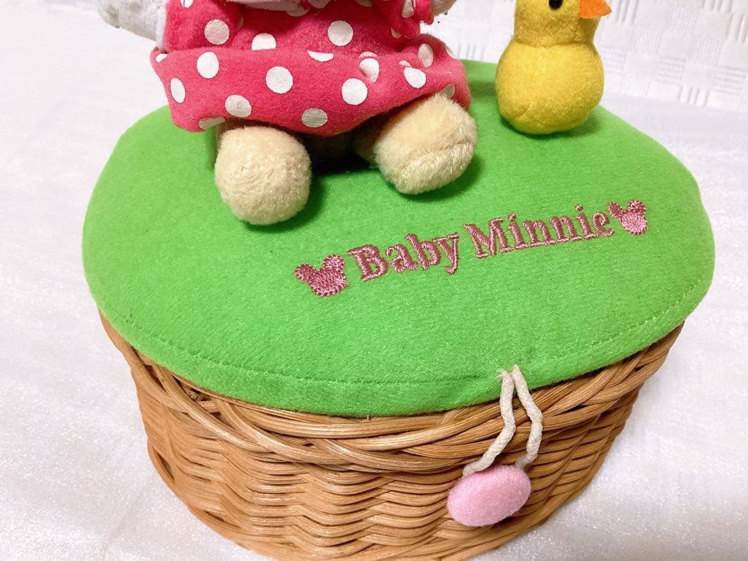 平成レトロ❤︎DiSNEY❤︎ 非売品 ミニーマウス ぬいぐるみ 小物入れ タグ付き