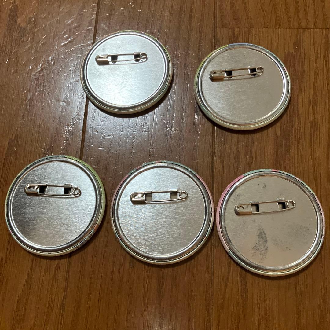 d*3様 エヴァンゲリオン　缶バッチ中古　5個セット