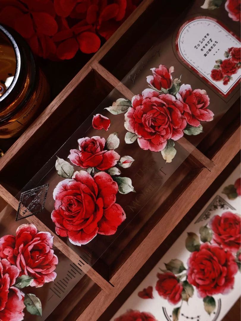 壹洱原创《旧日红笺》海外マスキングテープ　マステ 【2563】