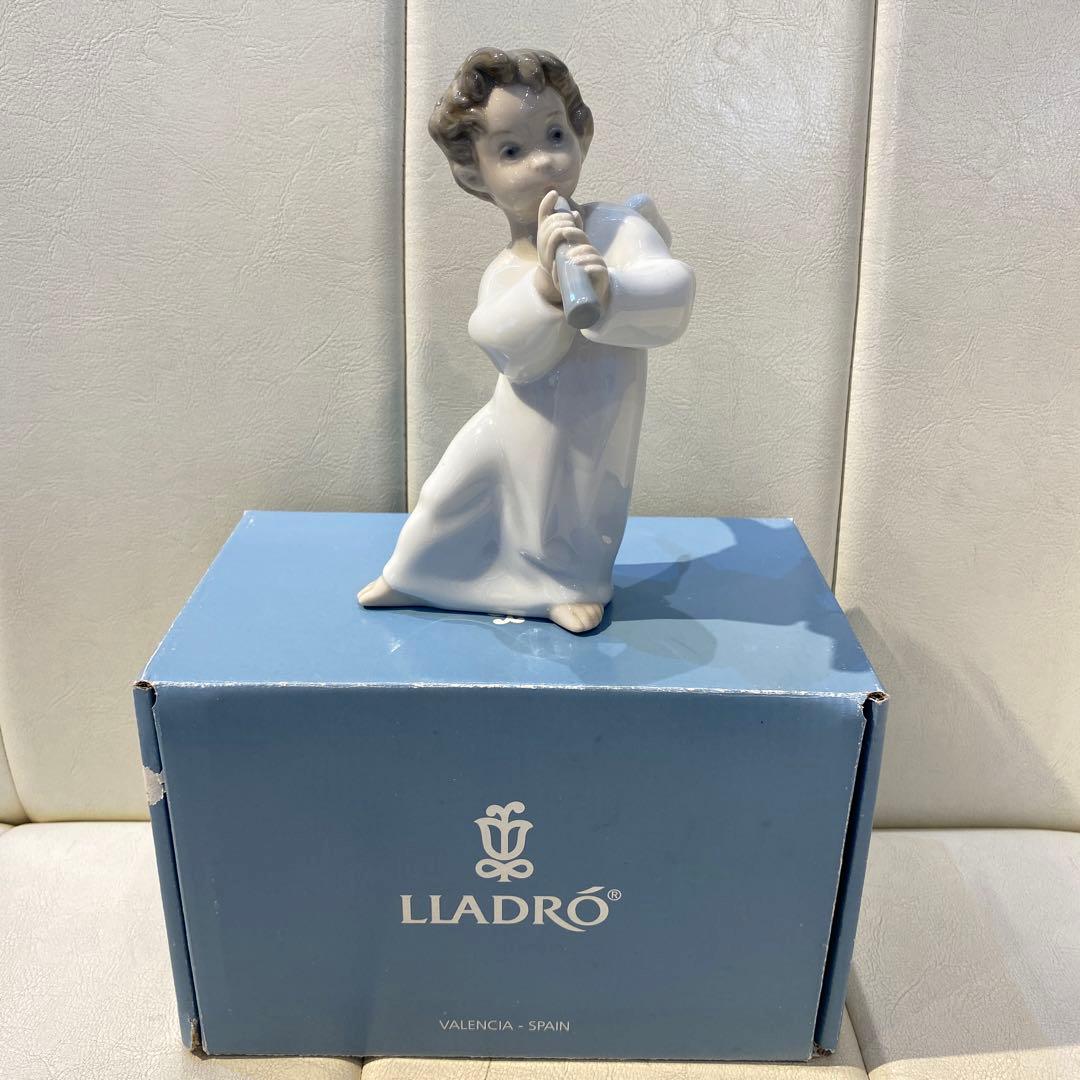 美品！ リヤドロ 天使とフルート 可愛い天使 箱あり エンジェルwith