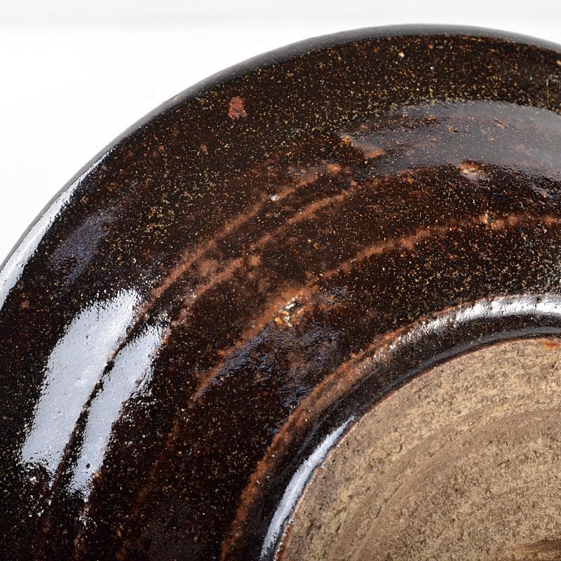 北大路魯山人作　美濃焼　黒釉　小鉢　黒田陶々庵識箱　D　R5334