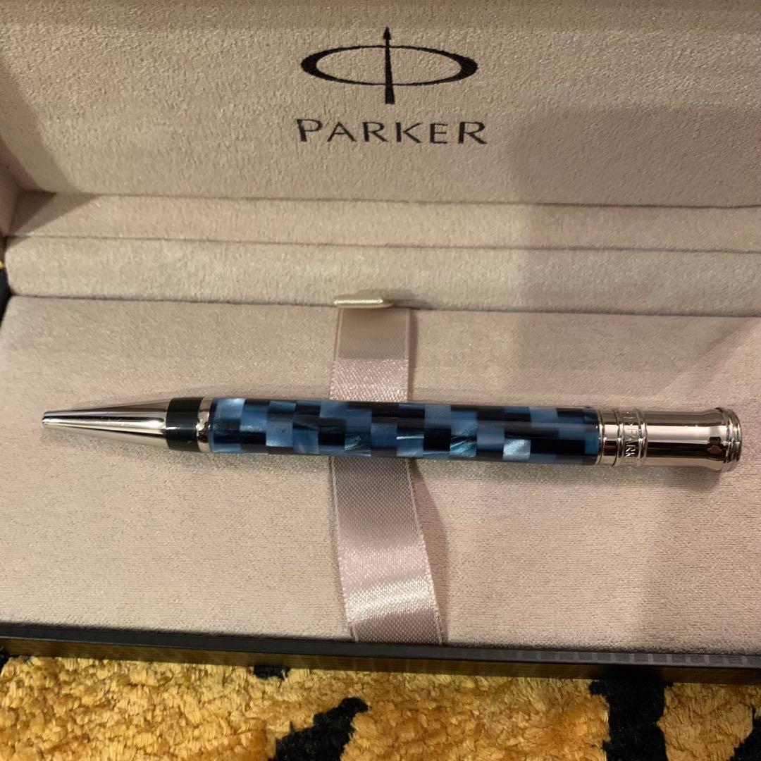 パーカー DUOFOLD デュオフォールド ブルー ボールペン