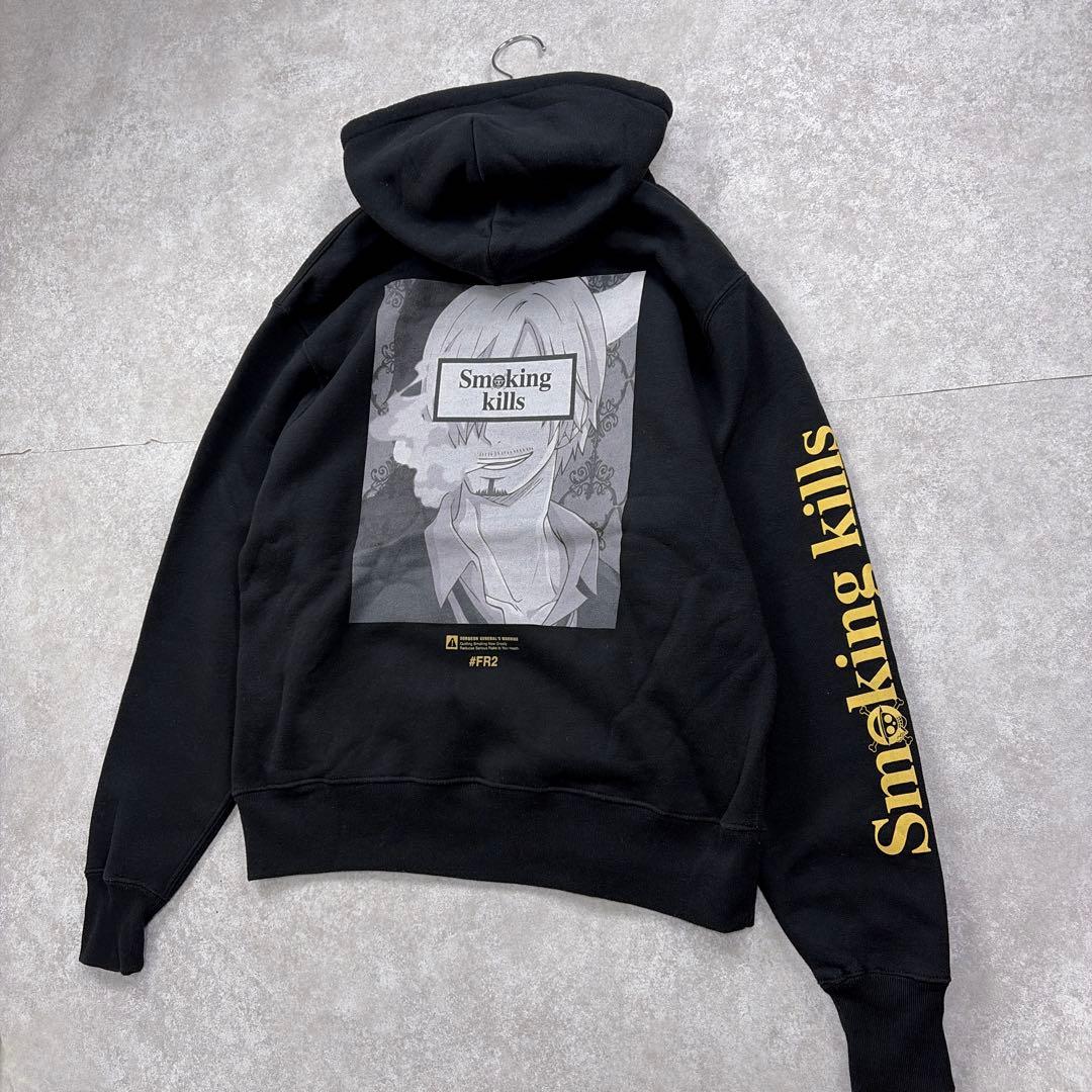 希少✨FR2 エフアールツー　ワンピースコラボ　サンジ　パーカー　黒　M 美品