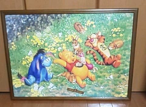 ディズニーくまのプーさん ジグソーパズル千ピース 木額55×77㎝完成品