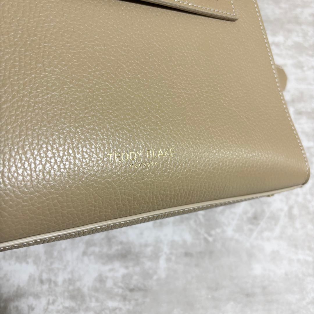 H291 未使用級✨ テディブレイク　ハンドバッグ　2way レザー　チャーム