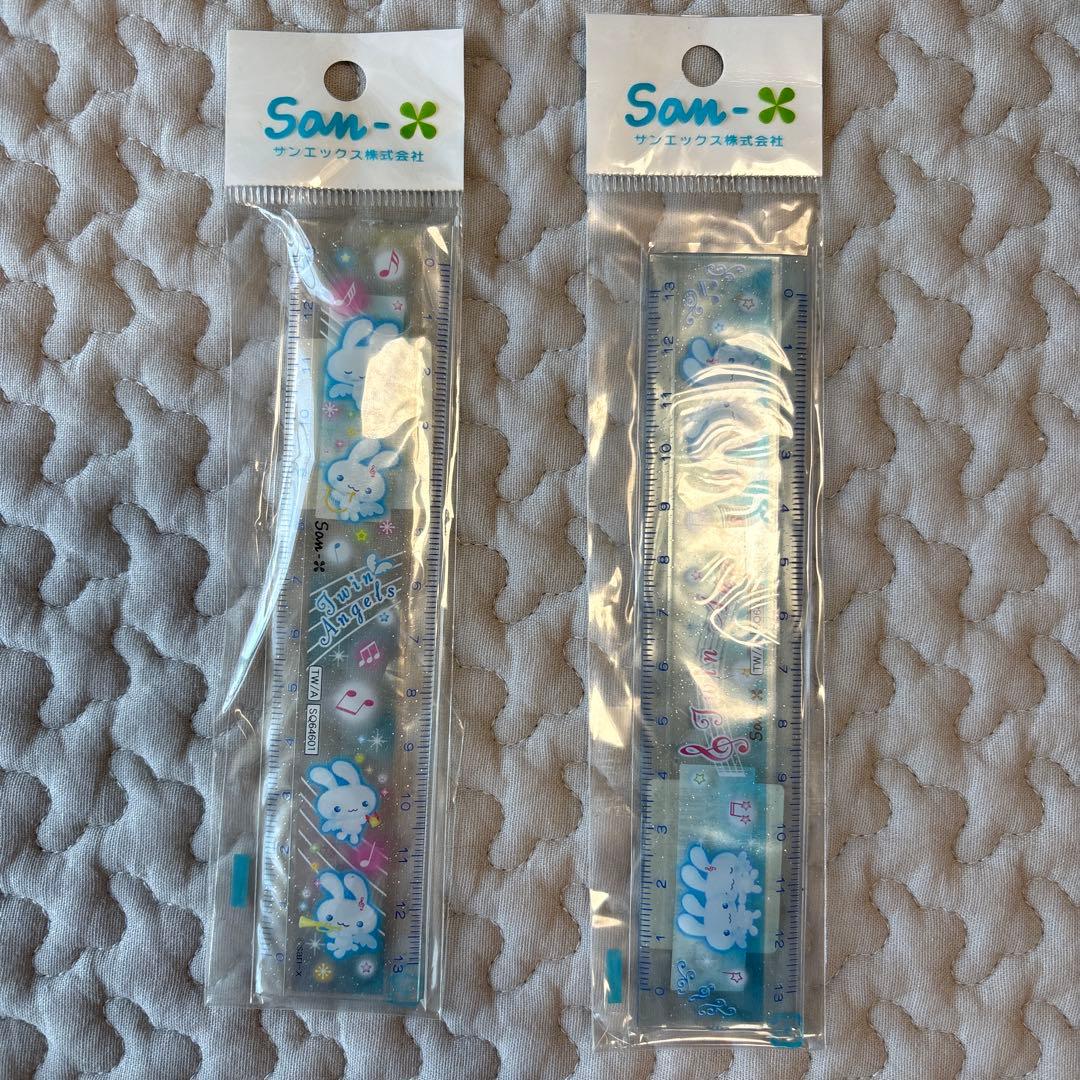 未使用】サンエックス ツインエンジェル ペンケース 筆箱 文具 メモ帳