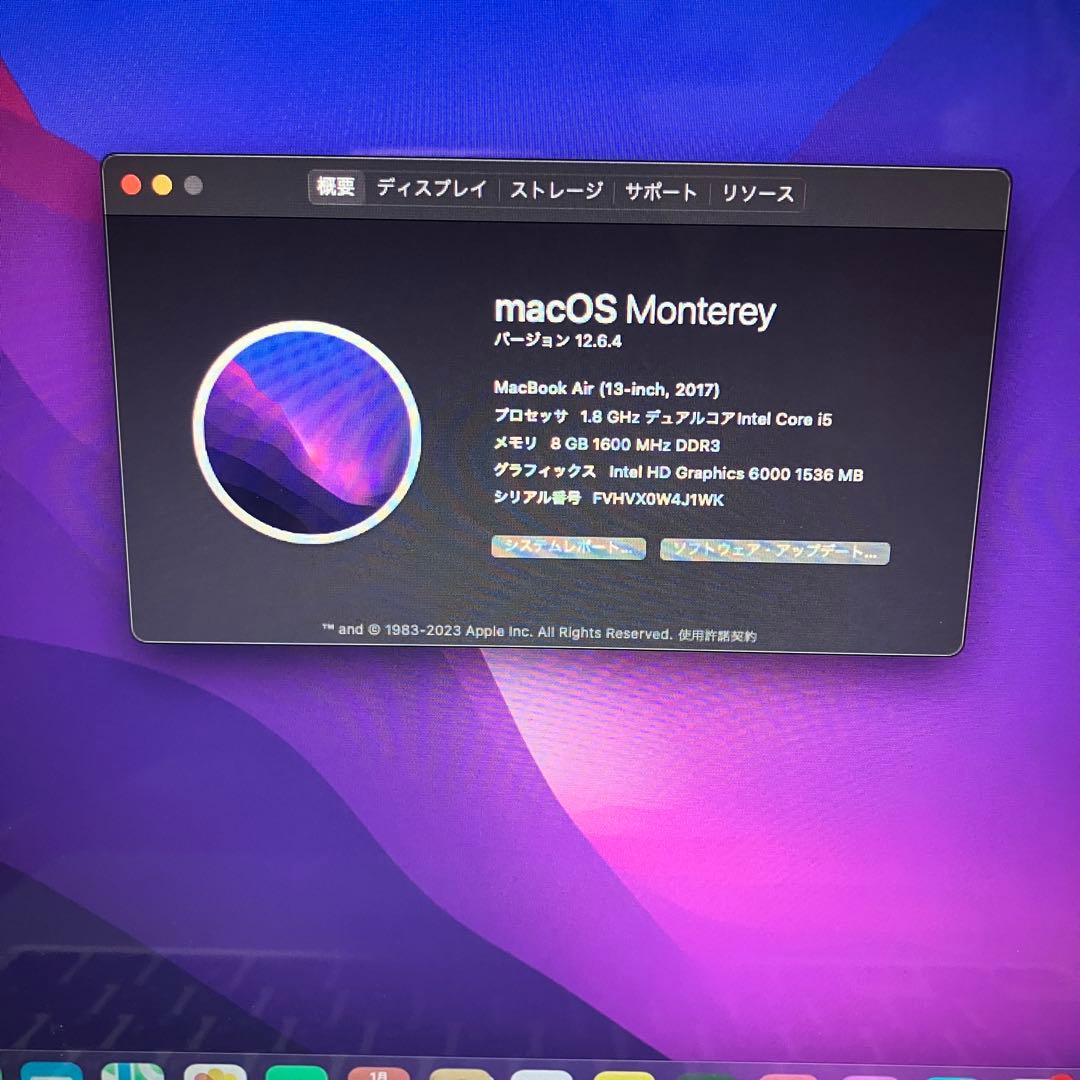 2017 MacBookAir i5 13インチ バッテリー新品 - メルカリ