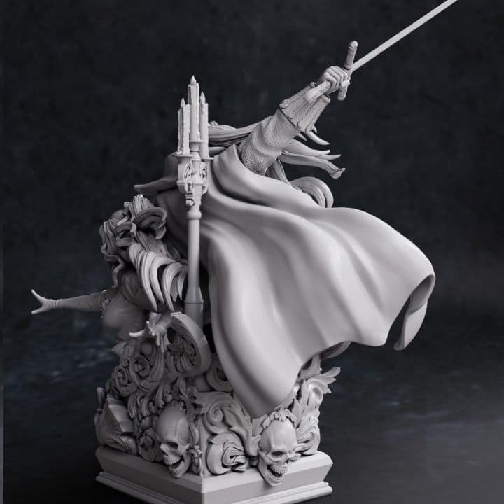 1/10 アルカード＆マリア 未塗装未組立 悪魔城ドラキュラ ガレージ